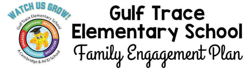 Parent Family Engagement Logo for Gulf Trace Elementary